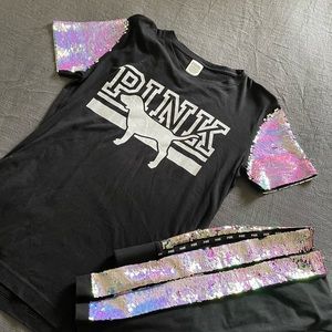 Pink set shirt and leggings